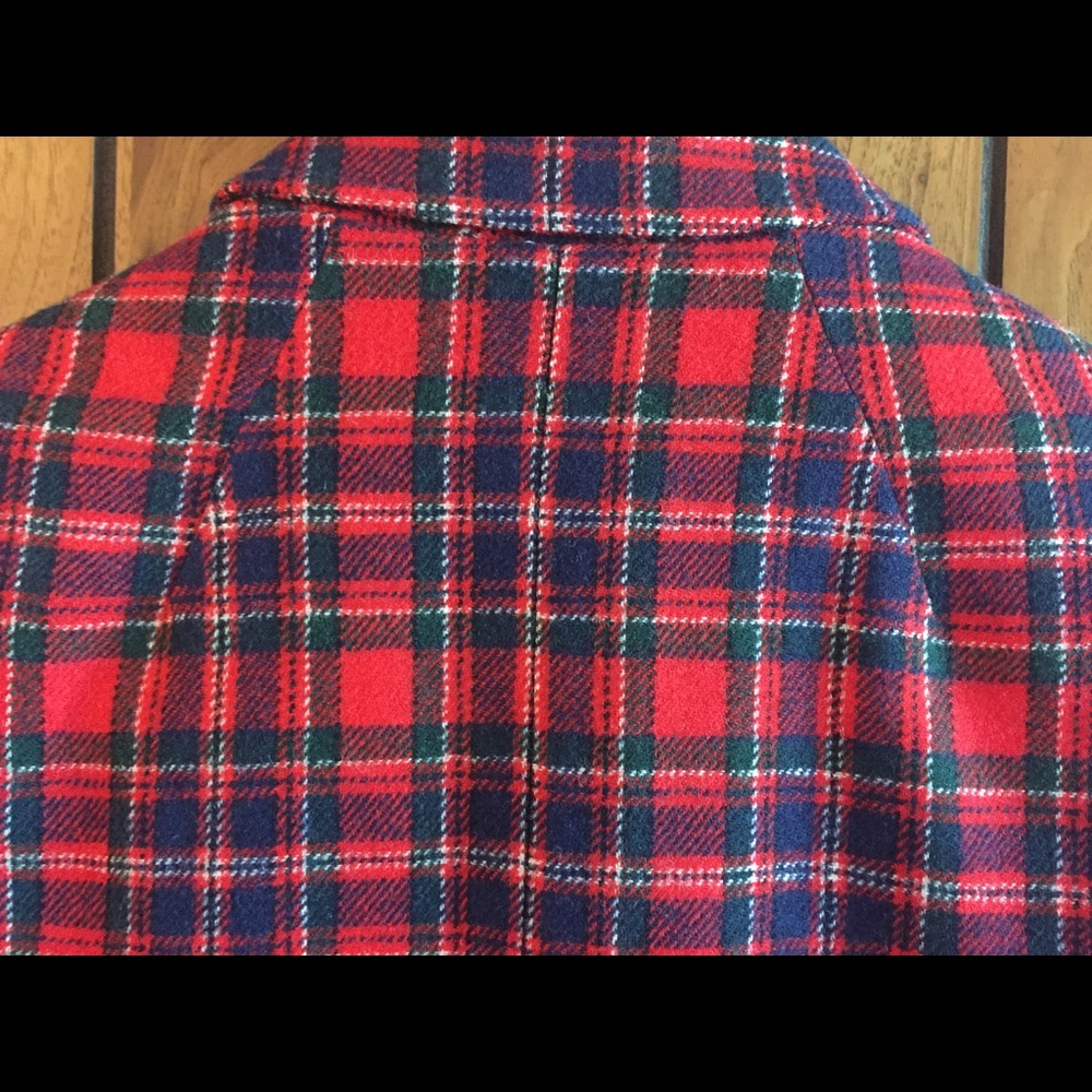 Virgin Pendleton Christmas Plaid Wool Blazer - image 6